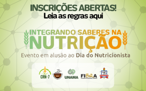 Read more about the article Inscrições abertas – INTREGRANDO SABERES NA NUTRIÇÃO – DIA DO NUTRICIONISTA