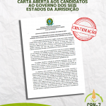 CRN-7 defende importância  do profissional de Nutrição em  carta aberta aos candidatos  ao governo dos seis estados da jurisdição